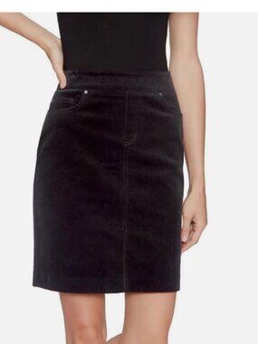 SC&CO Women's Pull On Corduroy Skirt, BLACK, S